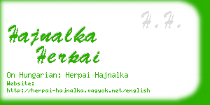 hajnalka herpai business card